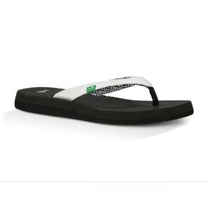 Sanuk White Serenity Yoga Flip Flop